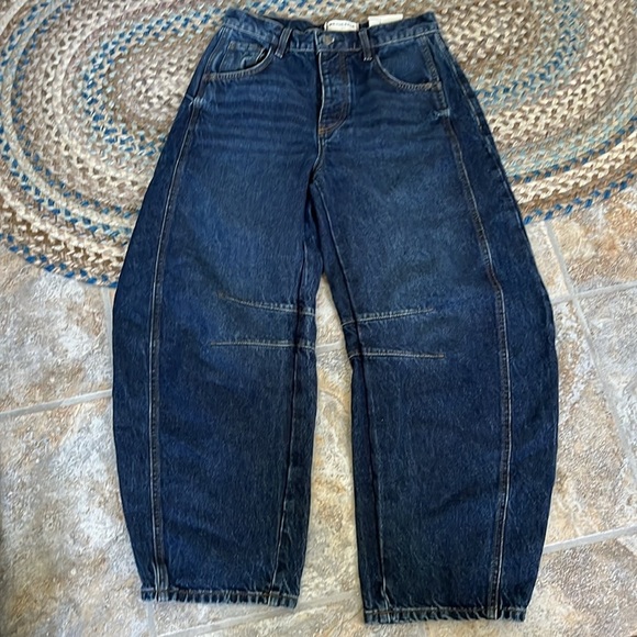 We The Free Good Luck Mid Rise Barrel Jeans Size 30 NWT - Picture 16 of 16